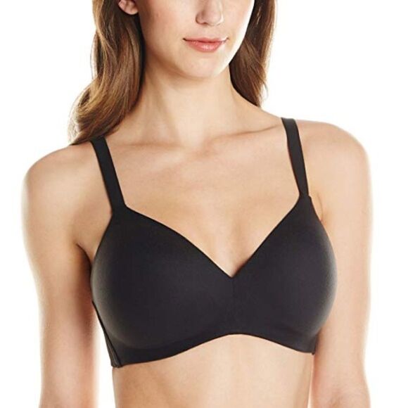 Wacoal How Perfect No-Wire Contour Black Bra - Picture 1 of 10
